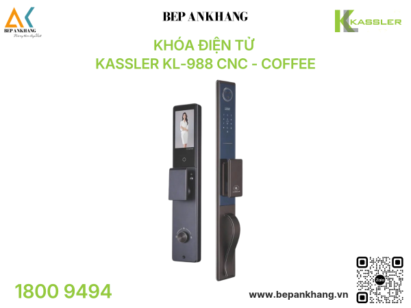 Khóa điện tử Kassler KL-988 CNC - Coffee